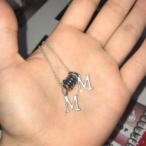 “M” letter necklace